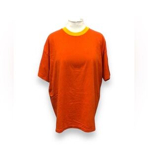 Simply for Sports Mens Short Sleeve Crew Neck Tee, Orange, size XL